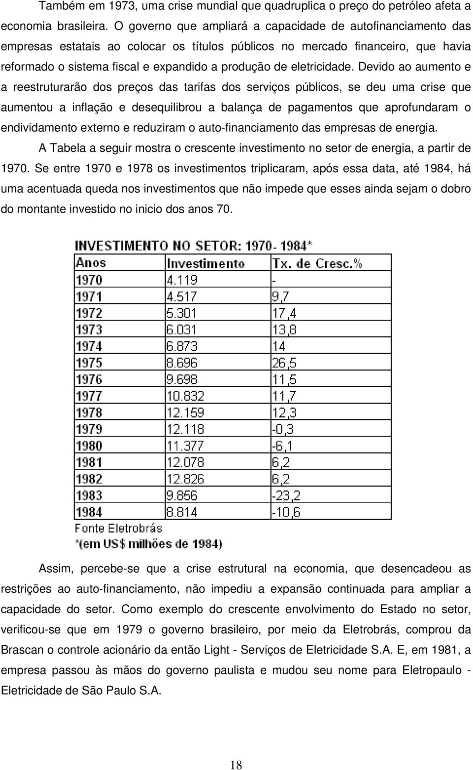 eletricidade.