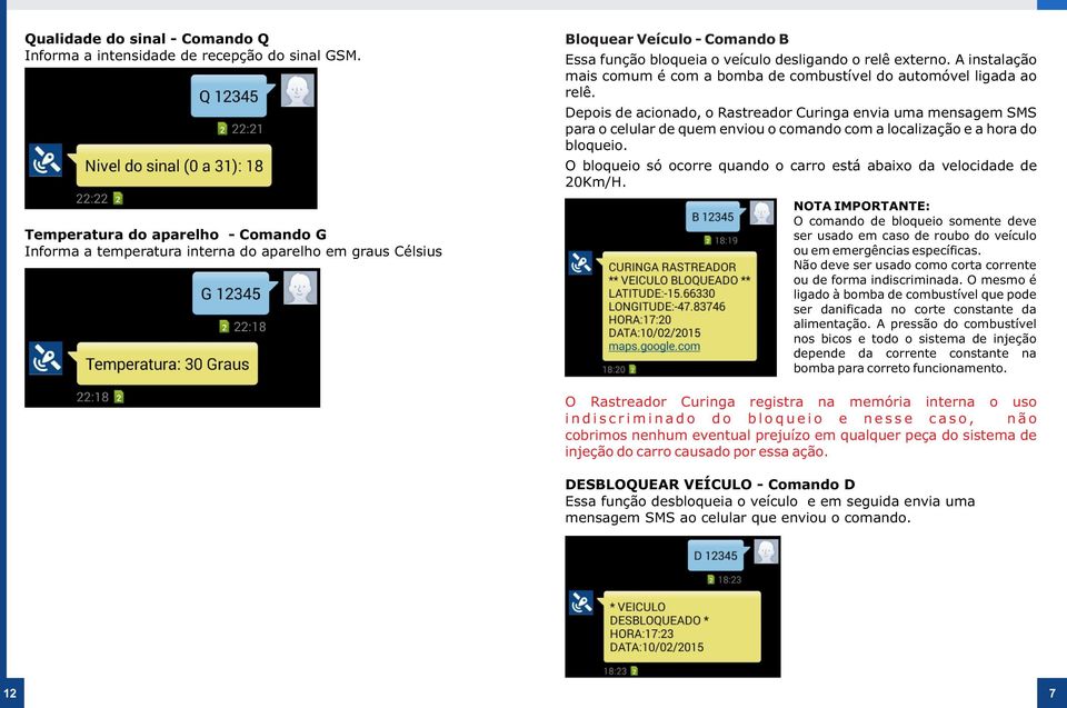 A instalação mais comum é com a bomba de combustível do automóvel ligada ao relê.