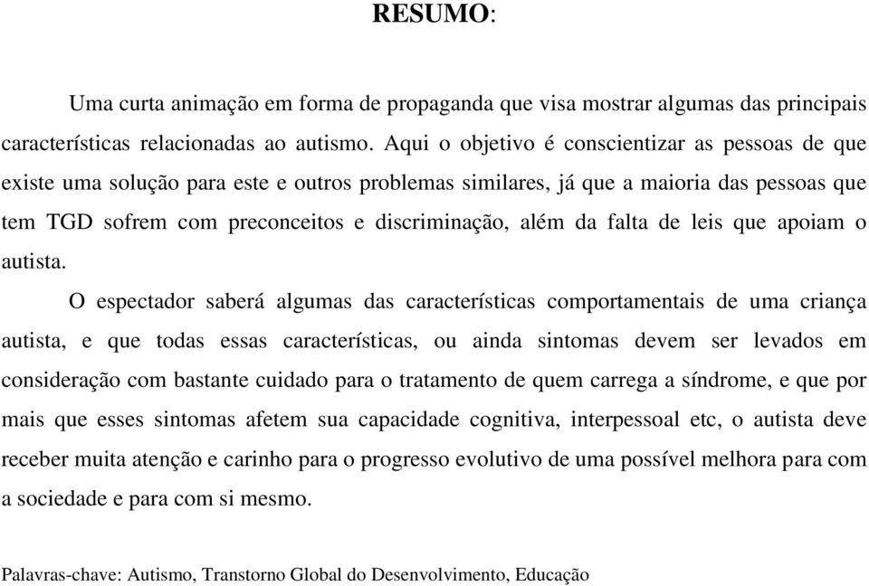 falta de leis que apoiam o autista.