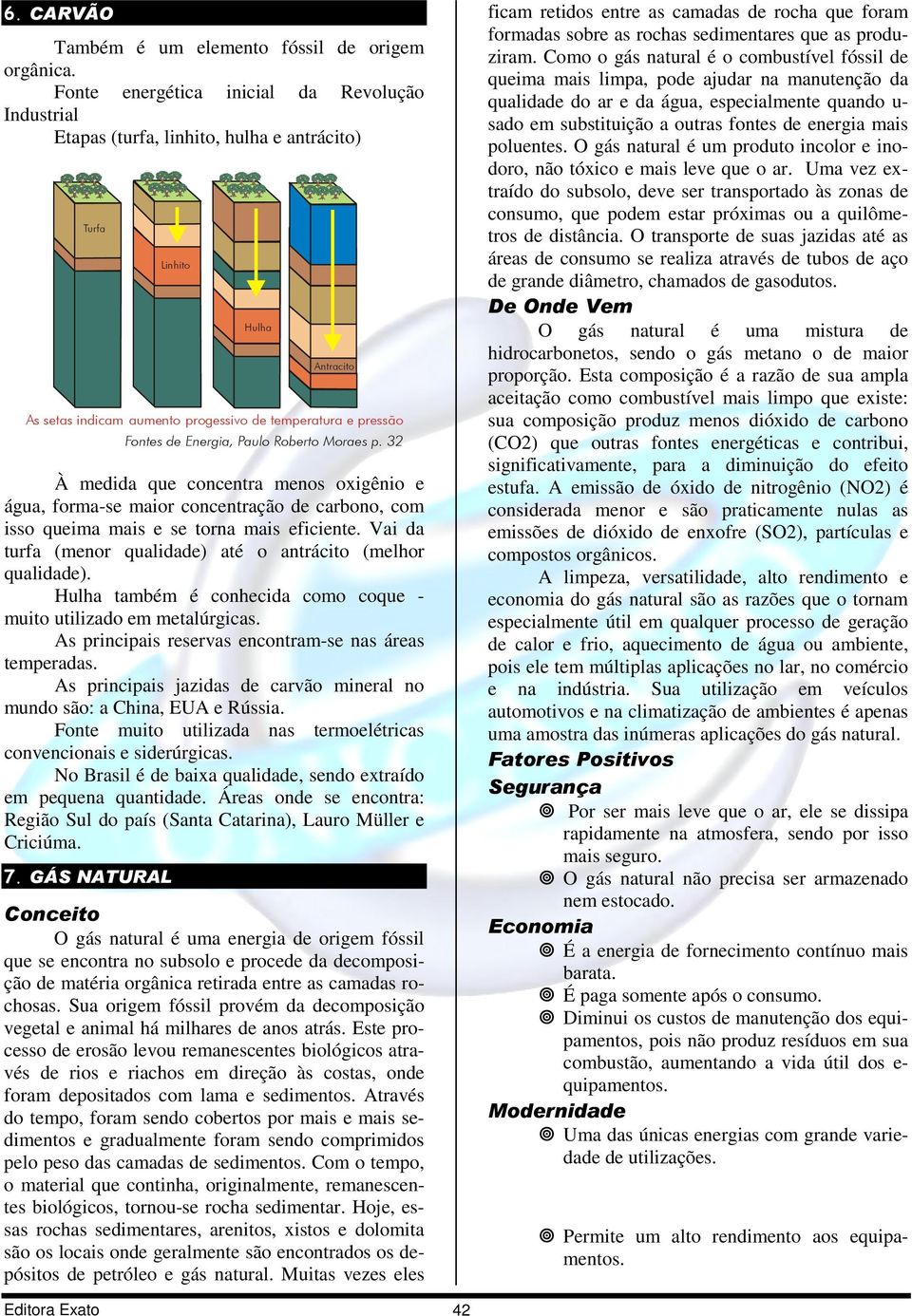 Energia, Paulo Roberto Moraes p. 32 À medida que concentra menos oxigênio e água, forma-se maior concentração de carbono, com isso queima mais e se torna mais eficiente.