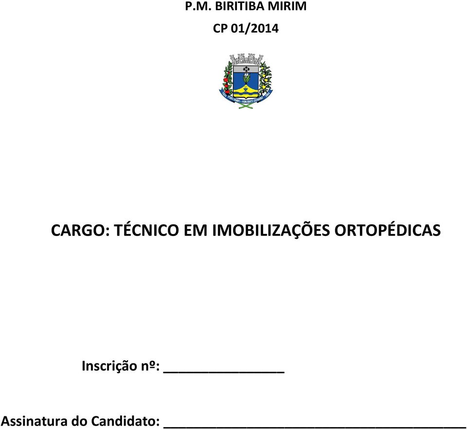 IMOBILIZAÇÕES ORTOPÉDICAS