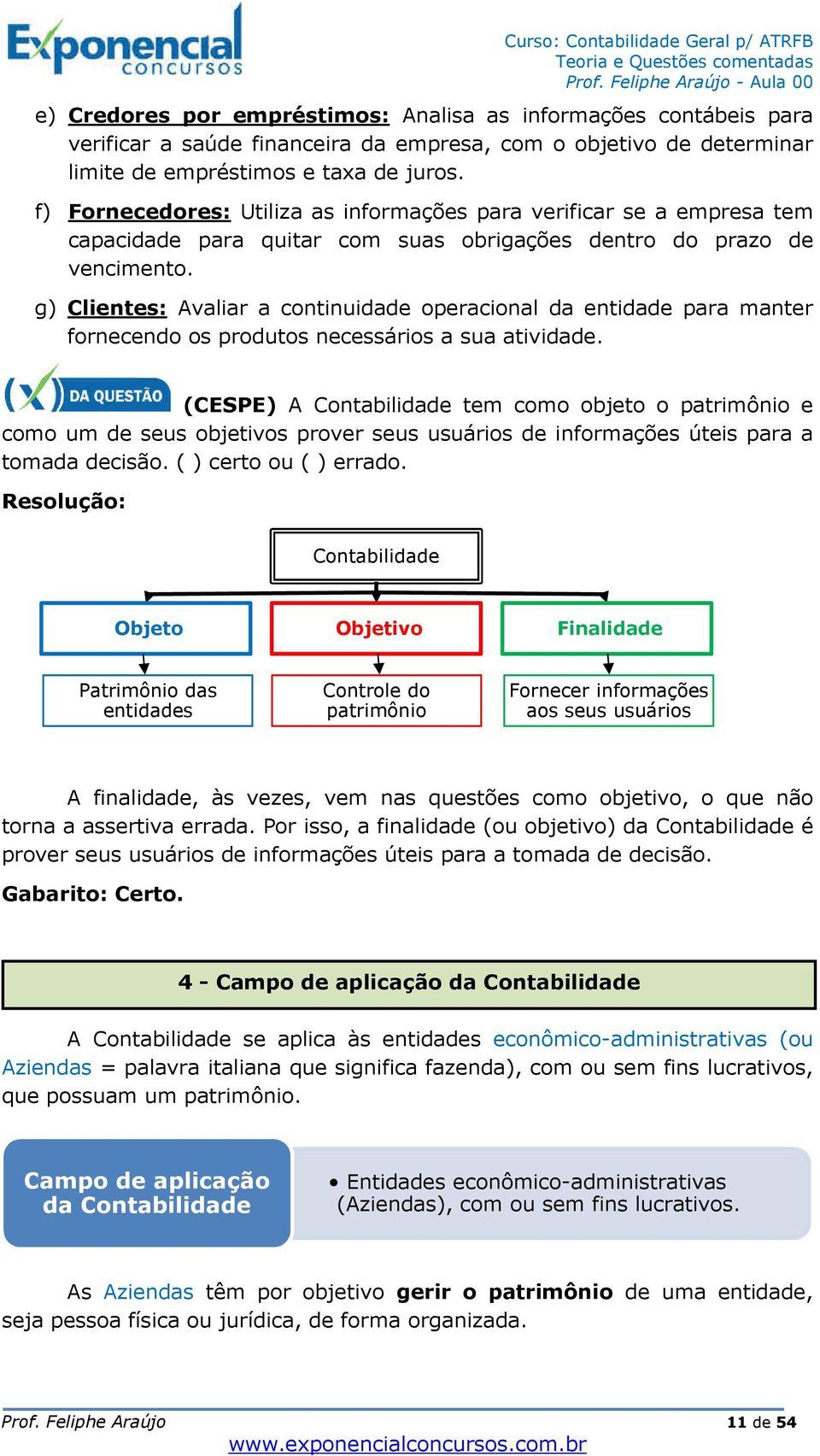 g) Clientes: Avaliar a continuidade operacional da entidade para manter fornecendo os produtos necessários a sua atividade.