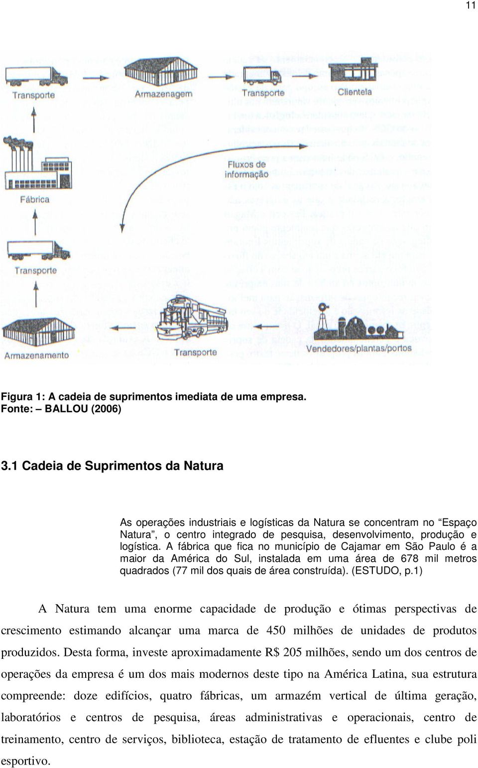 A fábrica que fica no município de Cajamar em São Paulo é a maior da América do Sul, instalada em uma área de 678 mil metros quadrados (77 mil dos quais de área construída). (ESTUDO, p.