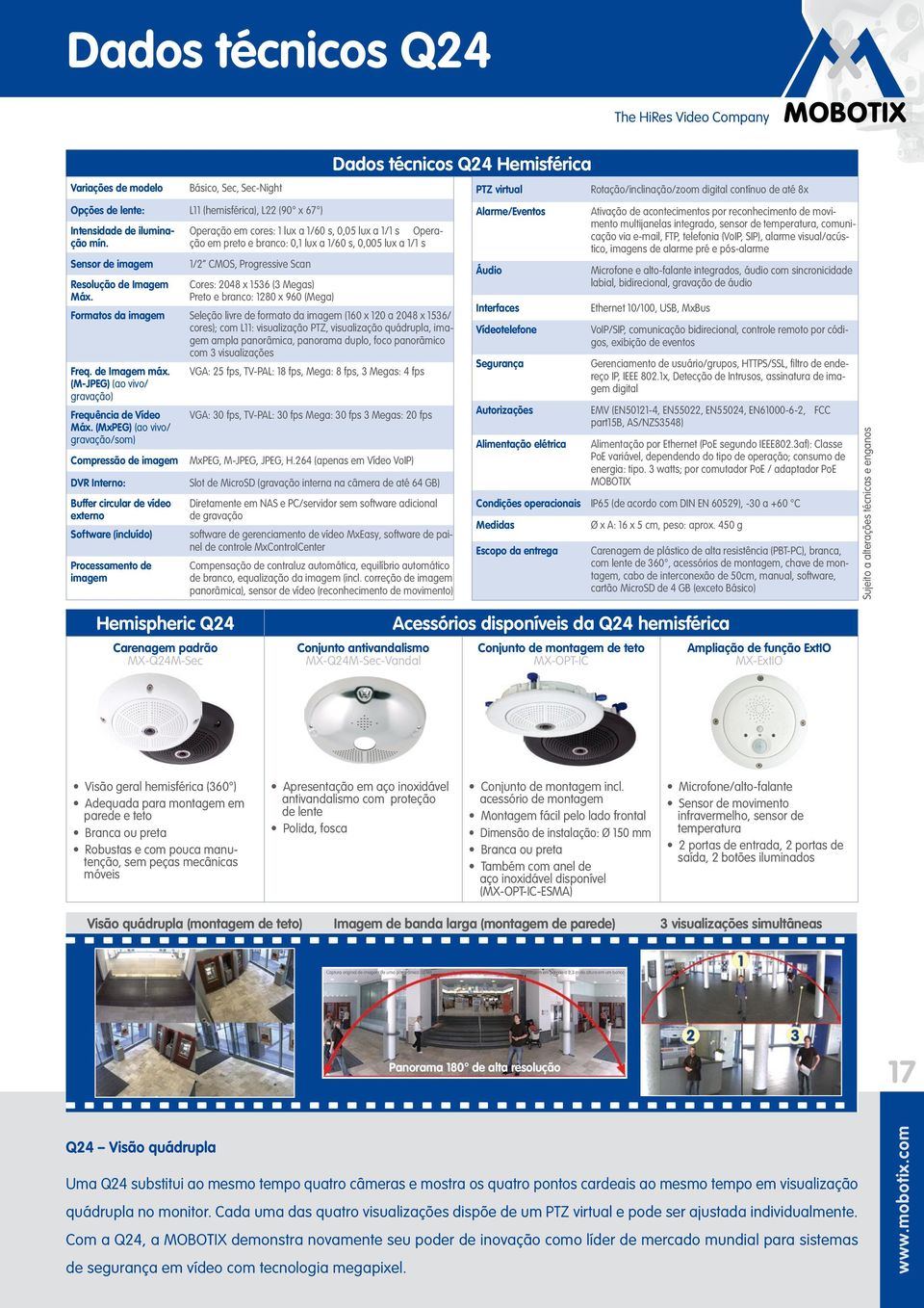 1/2 CMOS, Progressive Scan Cores: 2048 x 1536 (3 Megas) Preto e branco: 1280 x 960 (Mega) Formatos da imagem Seleção livre de formato da imagem (160 x 120 a 2048 x 1536/ cores); com L11: visualização