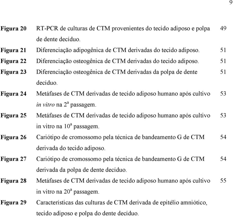 Figura 24 Metáfases de CTM derivadas de tecido adiposo humano após cultivo 53 in vitro na 2 a passagem.