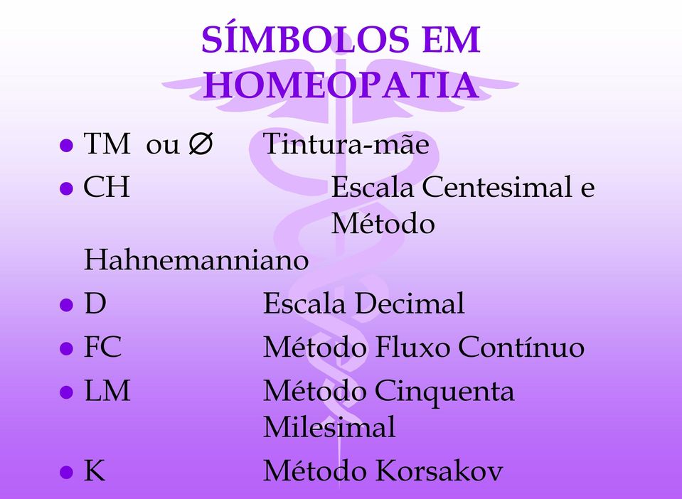 Escala Decimal FC Método Fluxo Contínuo LM