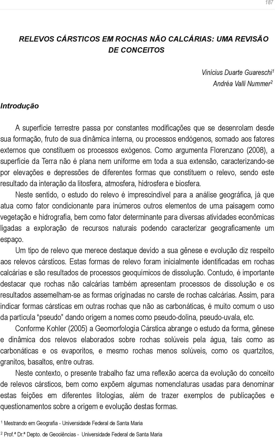 Como argumenta Florenzano (2008), a superfície da Terra não é plana nem uniforme em toda a sua extensão, caracterizando se por elevações e depressões de diferentes formas que constituem o relevo,