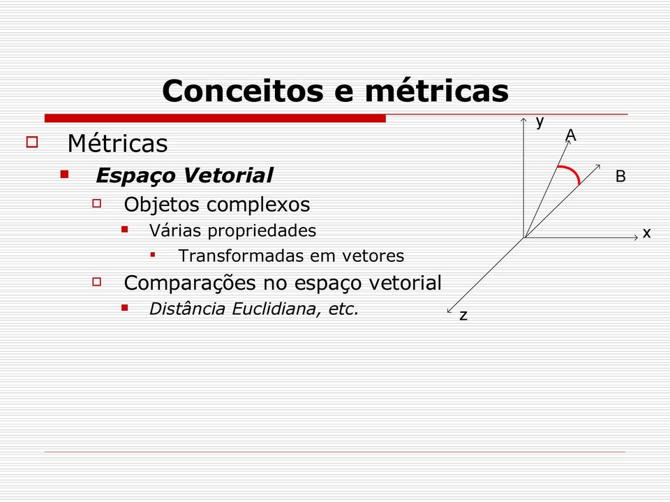 propriedades x Transformadas em vetores