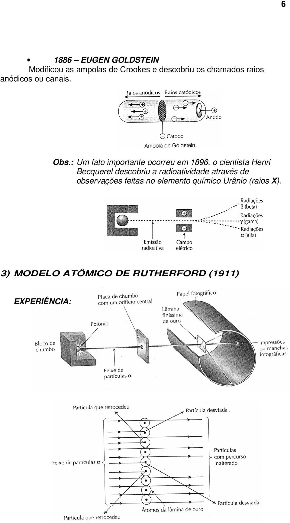 : Um fato importante ocorreu em 1896, o cientista Henri Becquerel descobriu a