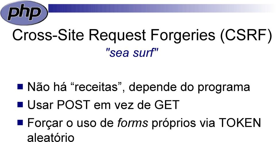 programa Usar POST em vez de GET Forçar