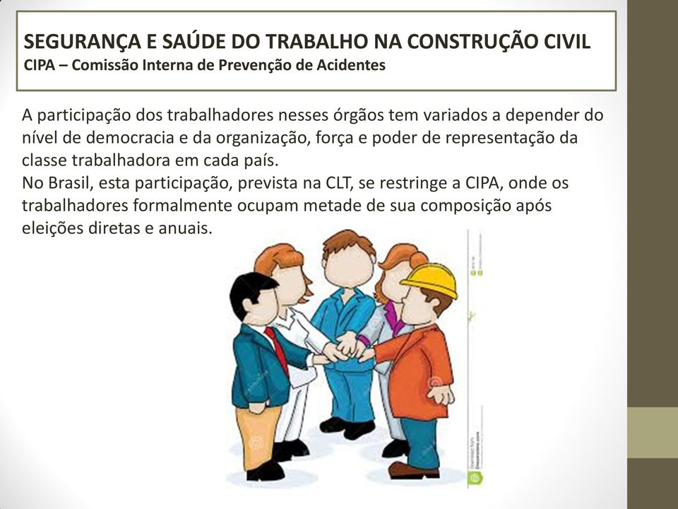 classe trabalhadora em cada país.