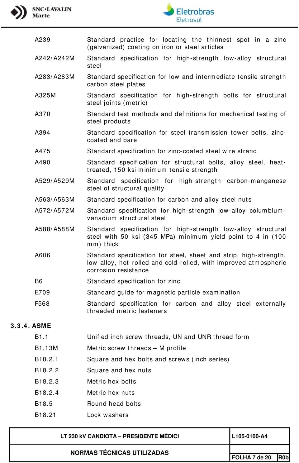 for high-strength bolts for structural steel joints (metric) Standard test methods and definitions for mechanical testing of steel products Standard specification for steel transmission tower bolts,