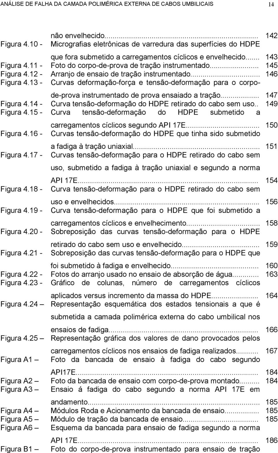 15 - de-prova instrumentado de prova ensaiado a tração... 147 Curva tensão-deformação do HDPE retirado do cabo sem uso.. 149 Curva tensão-deformação do HDPE submetido a Figura 4.