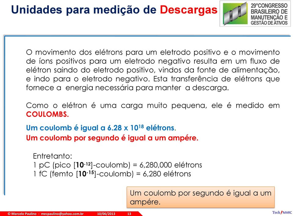 de elétron saindo do eletrodo positivo, vindos da fonte de alimentação, e indo para o eletrodo negativo.