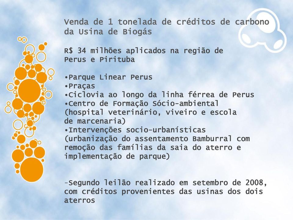 escola de marcenaria) Intervenções socio-urbanísticas (urbanização do assentamento Bamburral com remoção das famílias da saia do