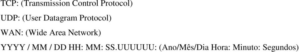 Area Network) YYYY / MM / DD HH: MM: SS.