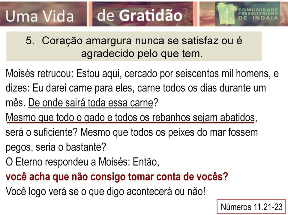 De onde sairá toda essa carne? Mesmo que todo o gado e todos os rebanhos sejam abatidos, será o suficiente?