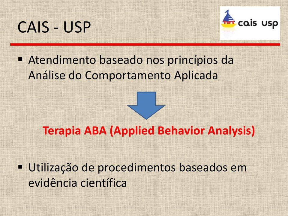 ABA (Applied Behavior Analysis) Utilização de