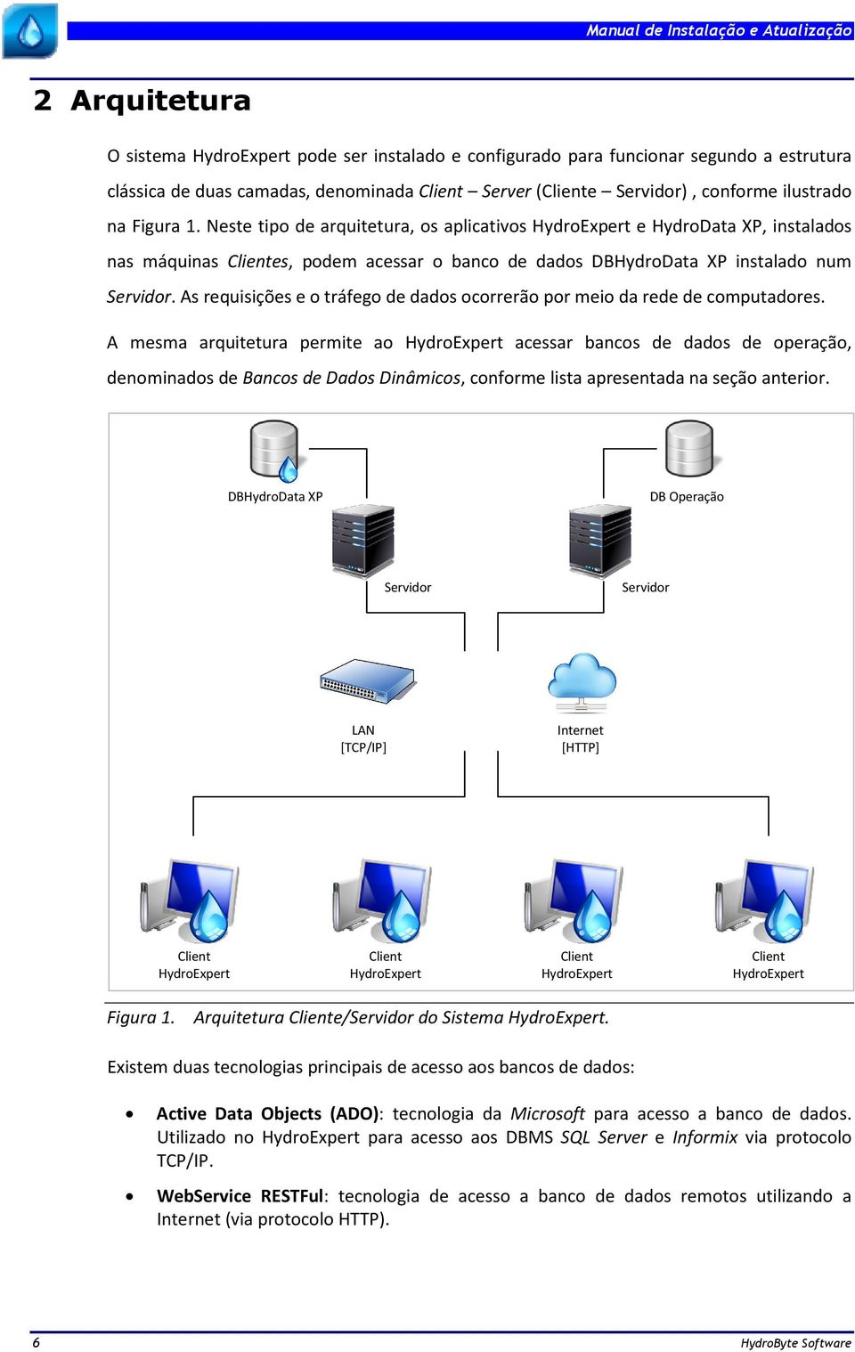 As requisições e o tráfego de dados ocorrerão por meio da rede de computadores.