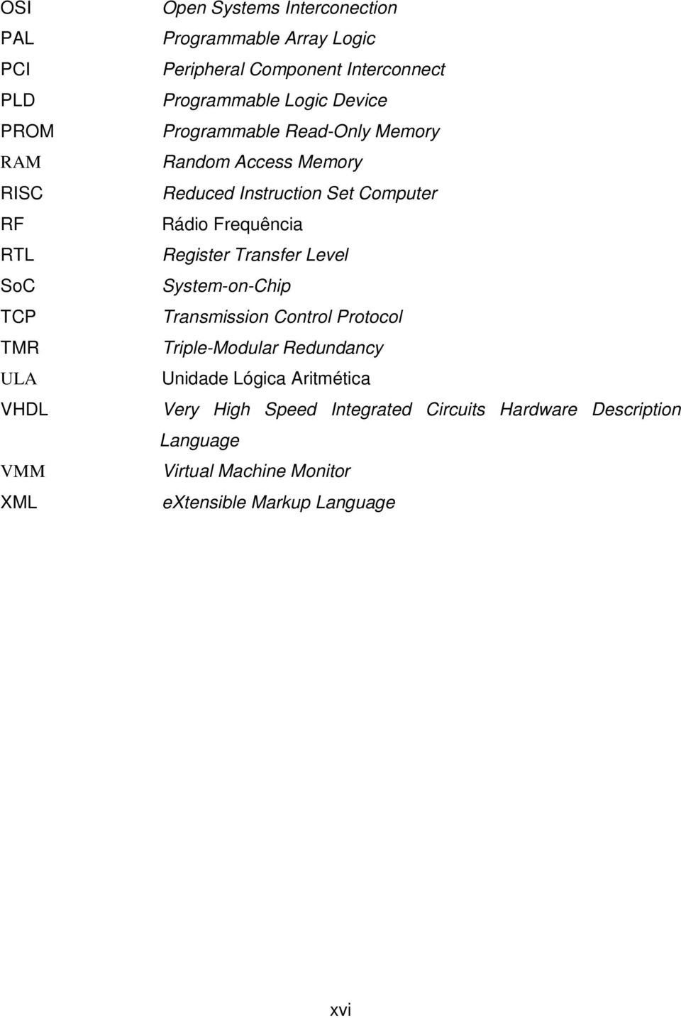 Computer Rádio Frequência Register Transfer Level System-on-Chip Transmission Control Protocol Triple-Modular Redundancy Unidade