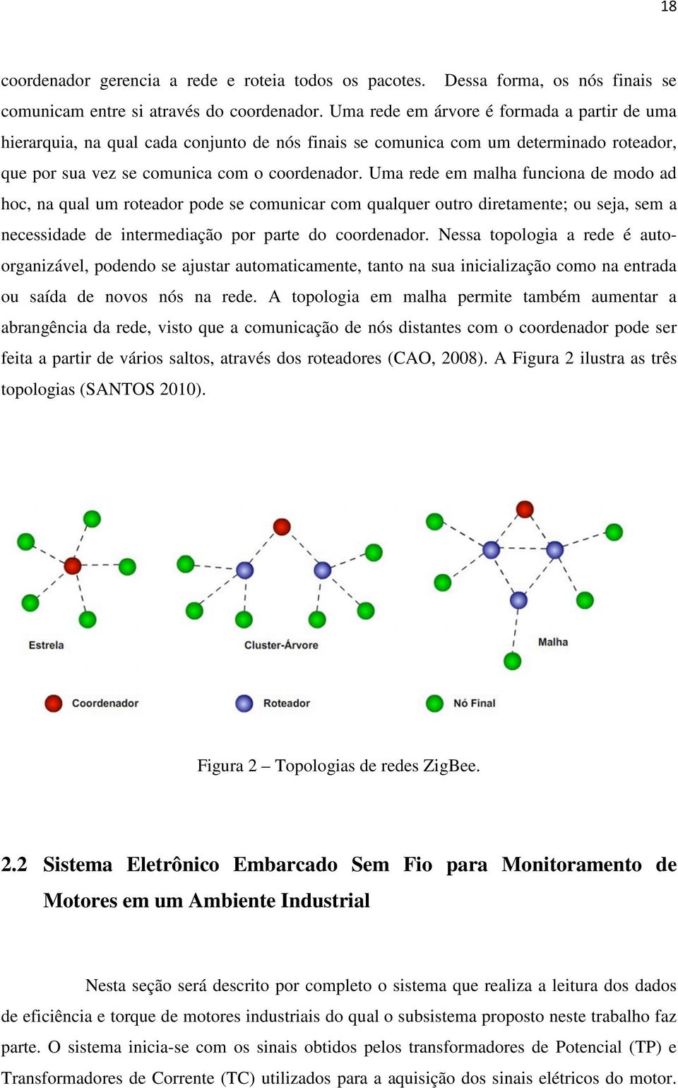 Uma rede em malha funciona de modo ad hoc, na qual um roteador pode se comunicar com qualquer outro diretamente; ou seja, sem a necessidade de intermediação por parte do coordenador.