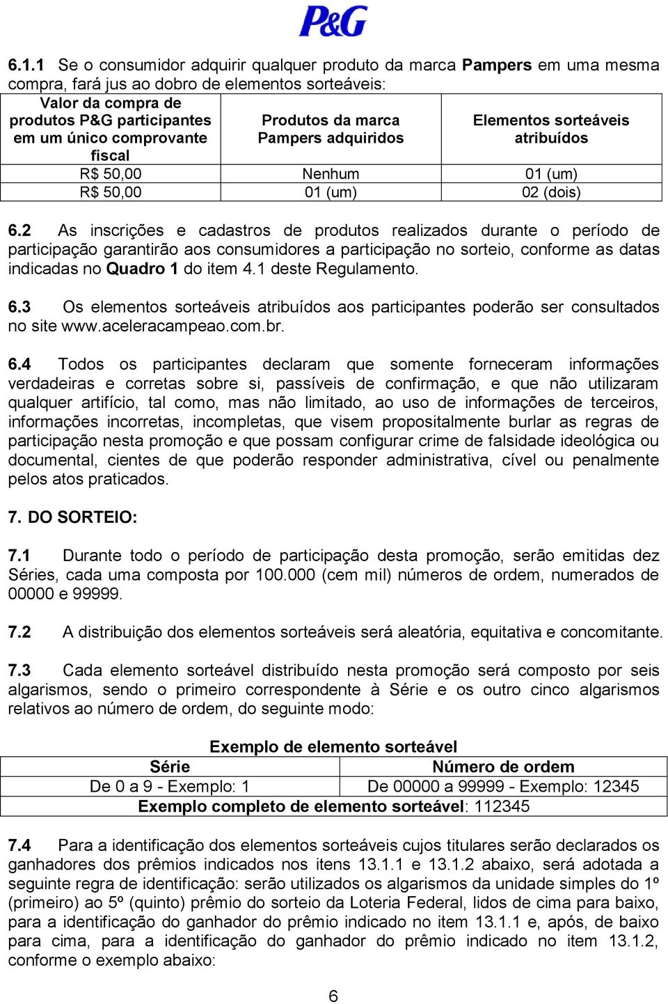 2 As inscrições e cadastros de produtos realizados durante o período de participação garantirão aos consumidores a participação no sorteio, conforme as datas indicadas no Quadro 1 do item 4.