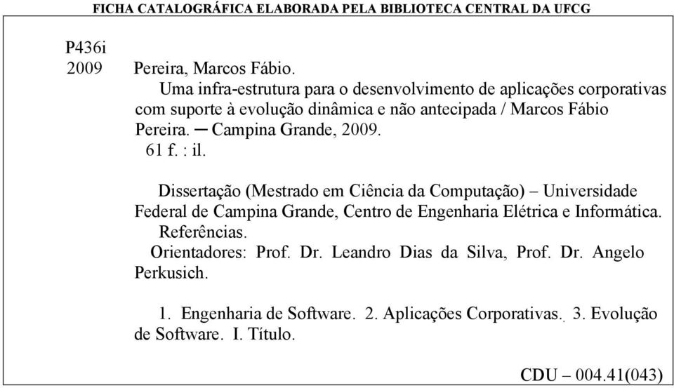 ! Campina Grande, 2009. 61 f. : il.