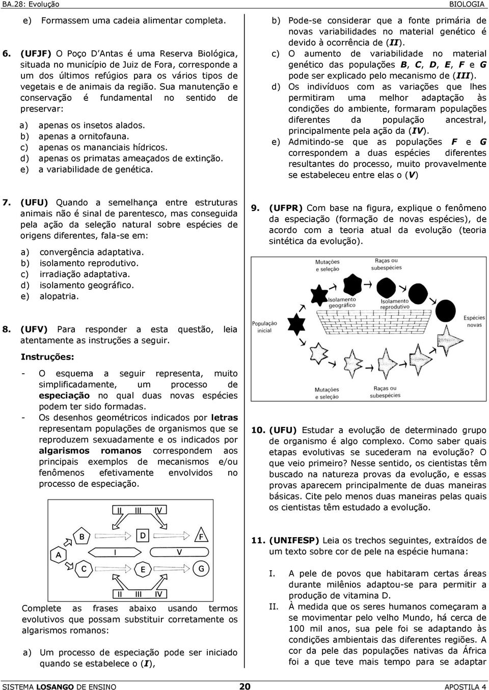 Sua manutenção e conservação é fundamental no sentido de preservar: a) apenas os insetos alados. b) apenas a ornitofauna. c) apenas os mananciais hídricos. d) apenas os primatas ameaçados de extinção.