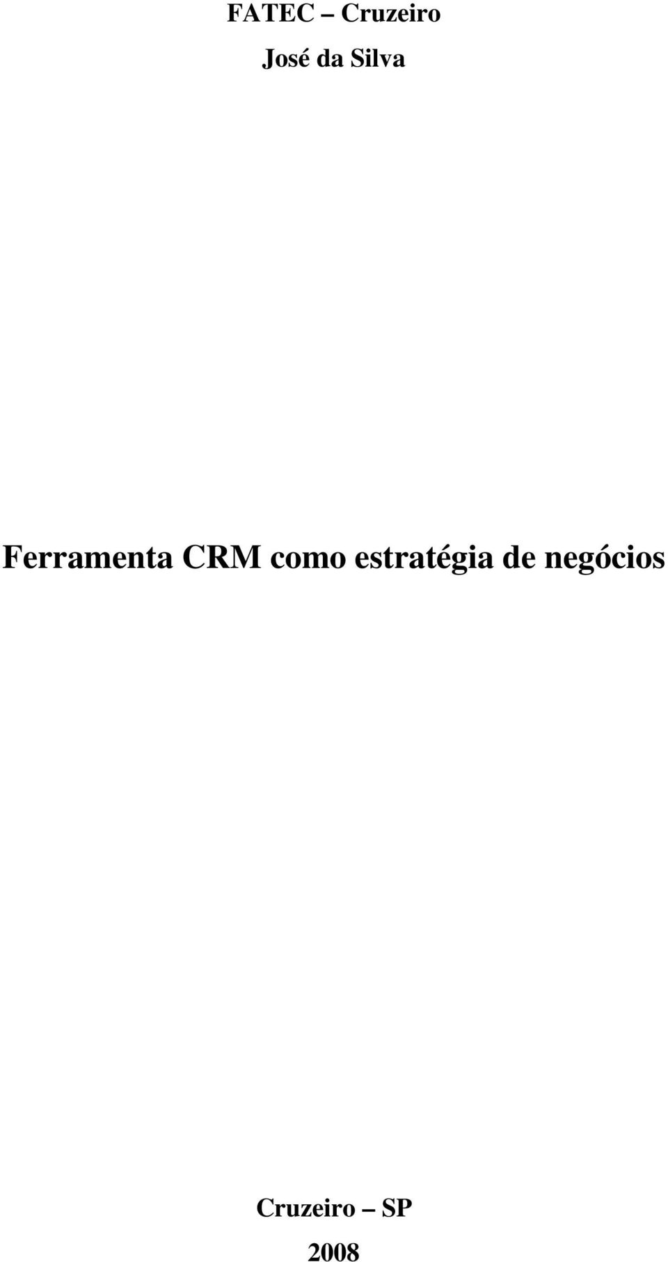 CRM como estratégia