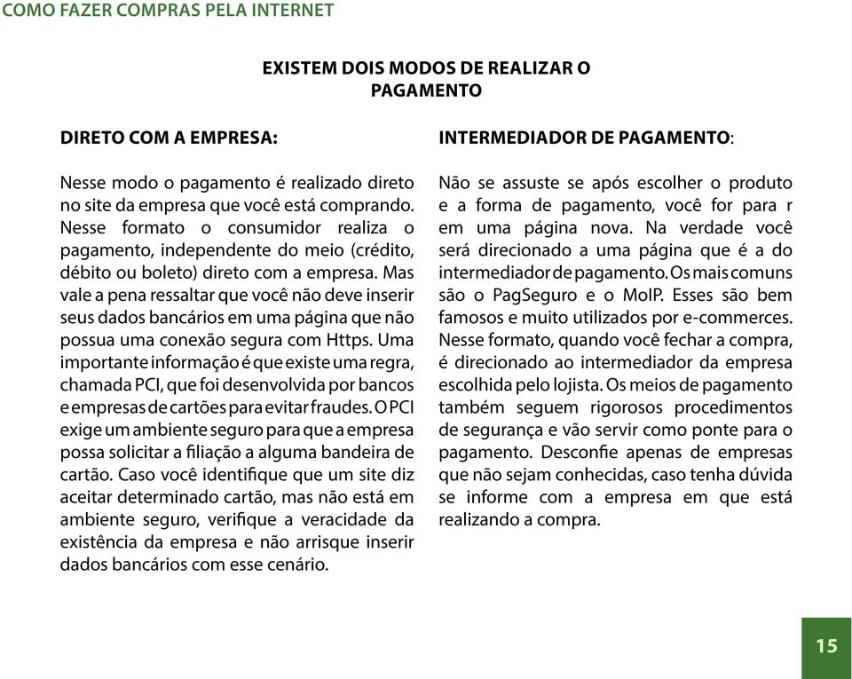 Mas vale a pena ressaltar que você não deve inserir seus dados bancários em uma página que não possua uma conexão segura com Https.