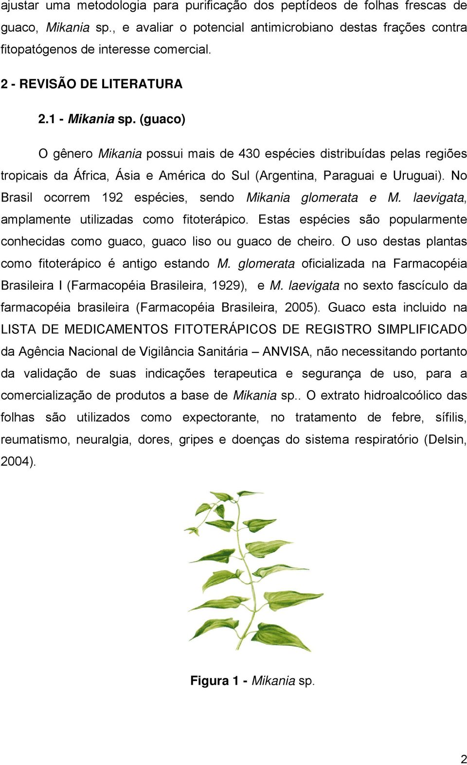 No Brasil ocorrem 192 espécies, sendo Mikania glomerata e M. laevigata, amplamente utilizadas como fitoterápico. Estas espécies são popularmente conhecidas como guaco, guaco liso ou guaco de cheiro.