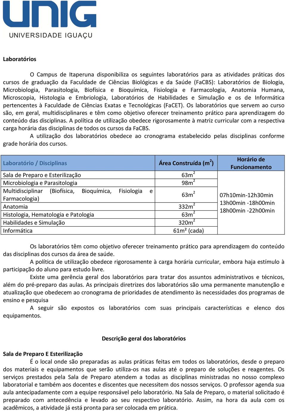 Informática pertencentes à Faculdade de Ciências Exatas e Tecnológicas (FaCET).