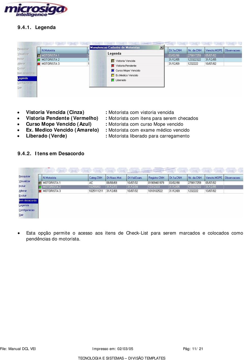 checados Curso Mope Vencido (Azul) : Motorista com curso Mope vencido Ex.