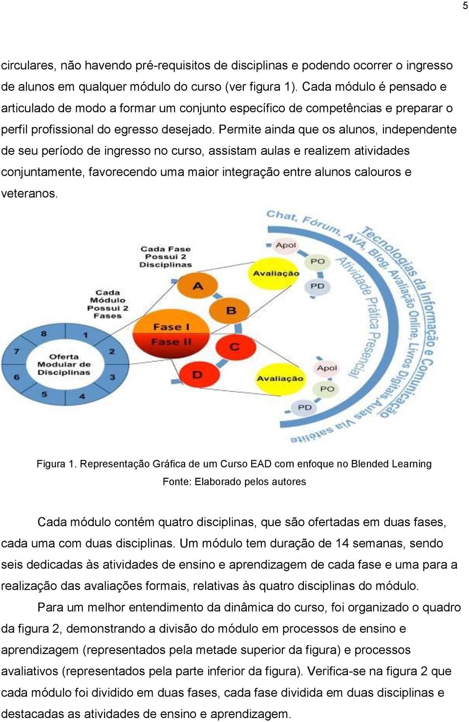 Permite ainda que os alunos, independente de seu período de ingresso no curso, assistam aulas e realizem atividades conjuntamente, favorecendo uma maior integração entre alunos calouros e veteranos.