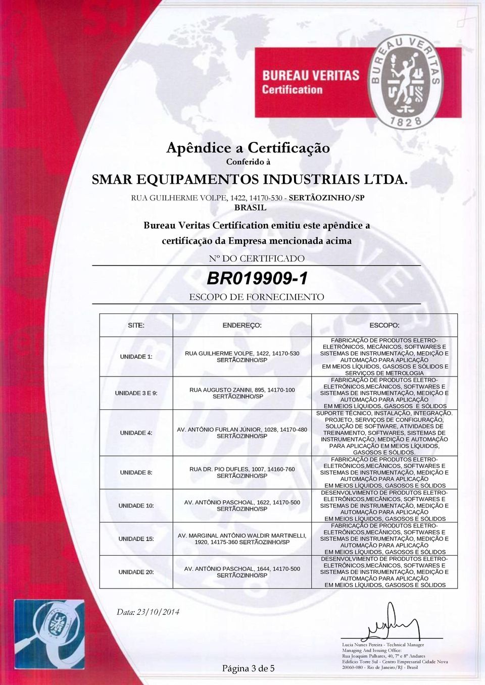 ANTÔNIO FURLAN JÚNIOR, 1028, 14170-480 RUA DR. PIO DUFLES, 1007, 14160-760 AV. ANTÔNIO PASCHOAL, 1622, 14170-500 AV. MARGINAL ANTÔNIO WALDIR MARTINELLI, 1920, 14175-360 AV.