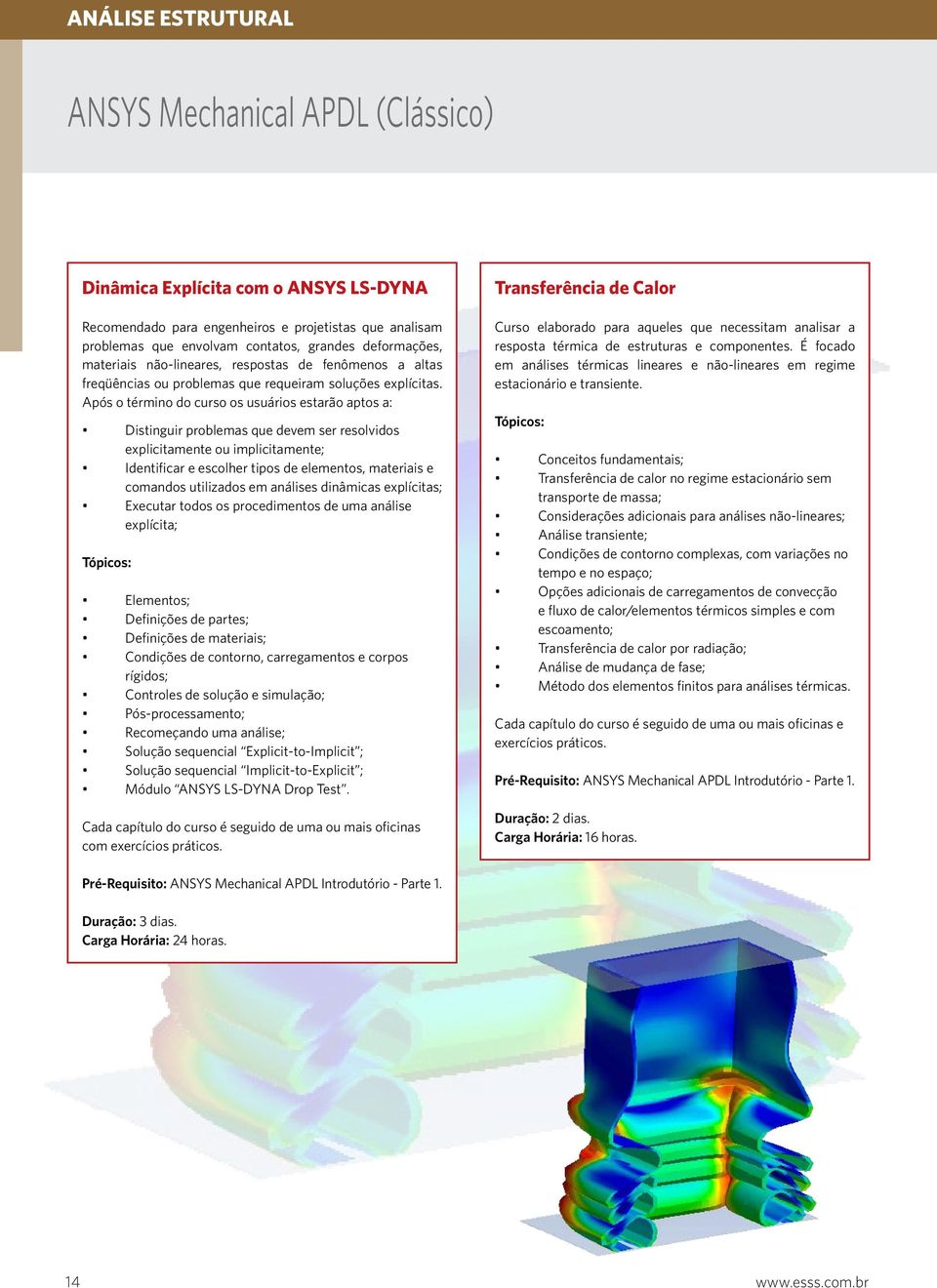 Após o término do curso os usuários estarão aptos a: Distinguir problemas que devem ser resolvidos explicitamente ou implicitamente; Identificar e escolher tipos de elementos, materiais e comandos