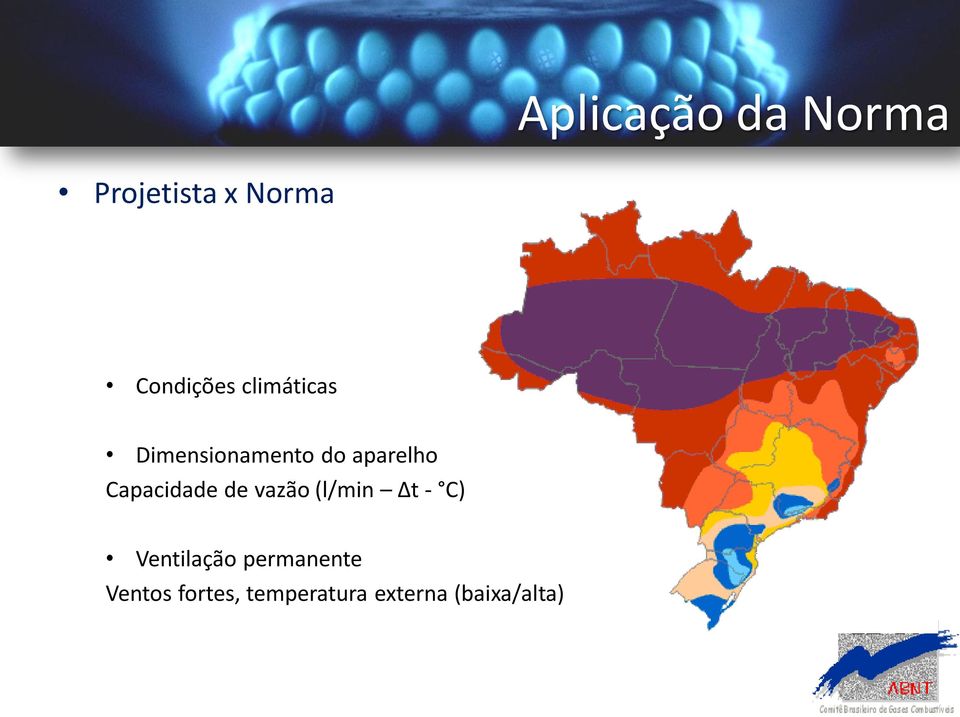 Capacidade de vazão (l/min Δt - C) Ventilação