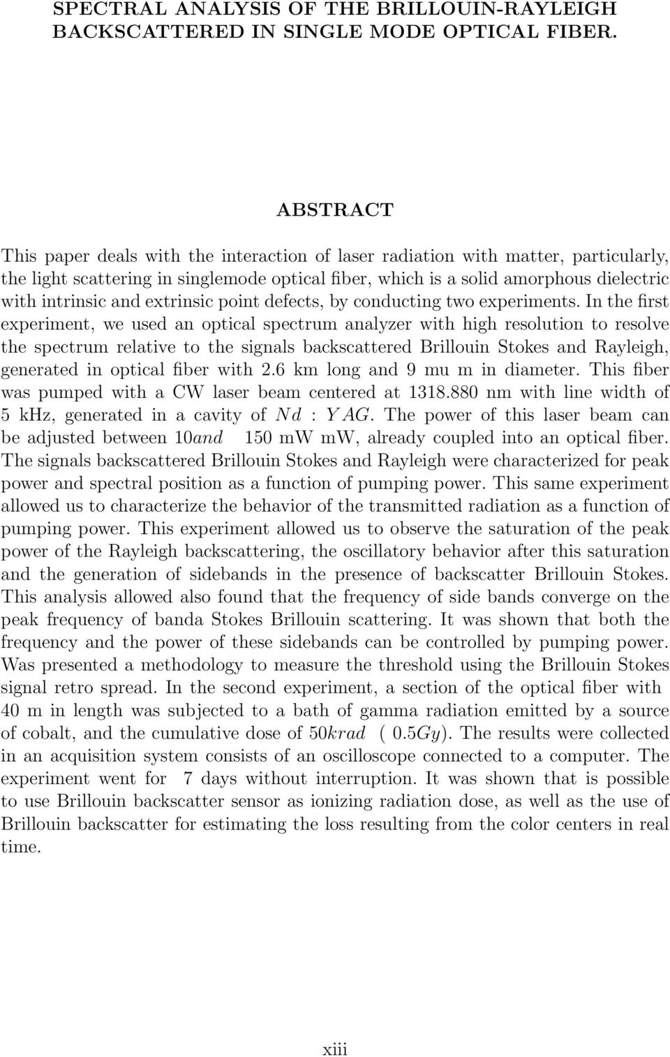 extrinsic point defects, by conducting two experiments.