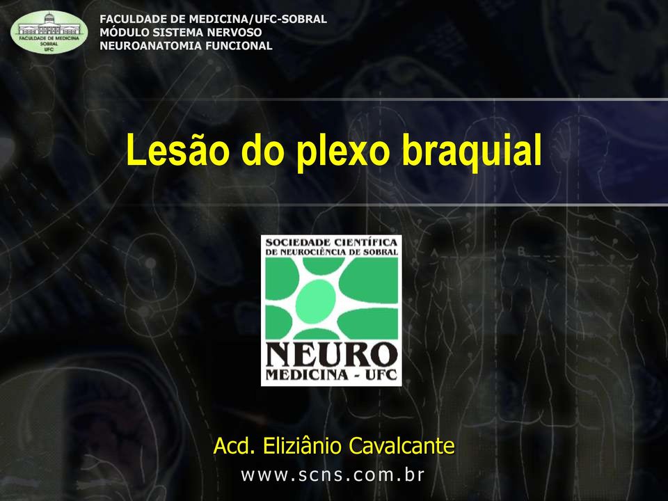 FUNCIONAL Lesão do plexo braquial Acd.