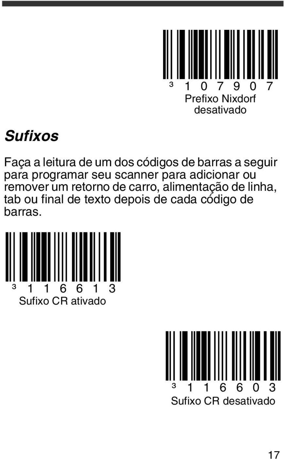 um retorno de carro, alimentação de linha, tab ou final de texto depois de cada