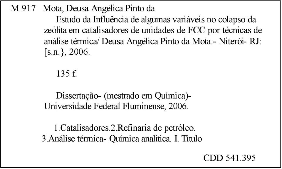 - Niterói- RJ: [s.n.}, 2006. 135 f.