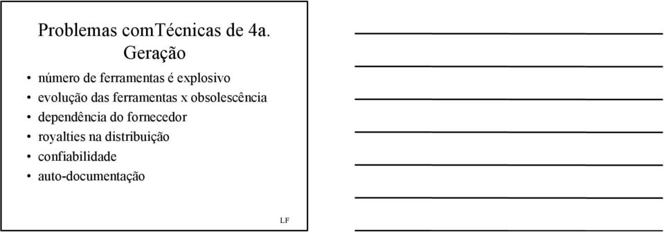 evolução das ferramentas x obsolescência