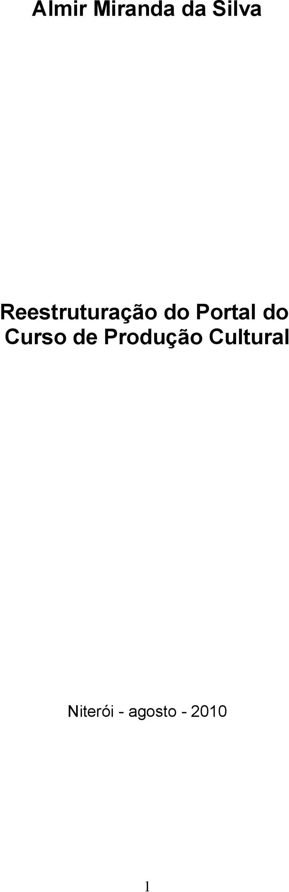 do Curso de Produção