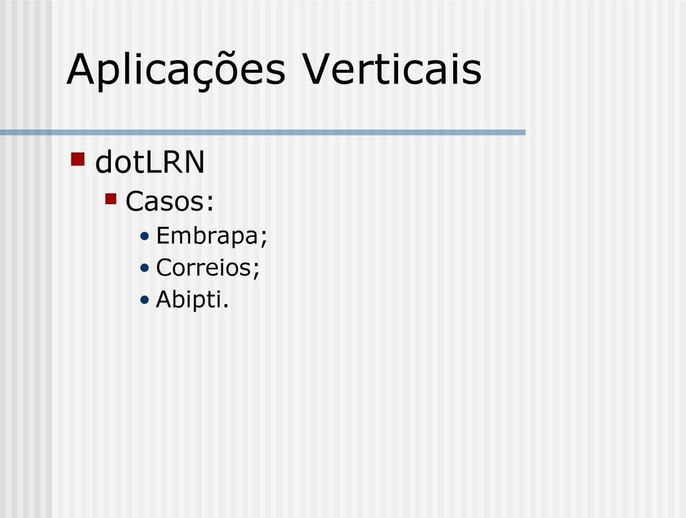 dotlrn Casos: