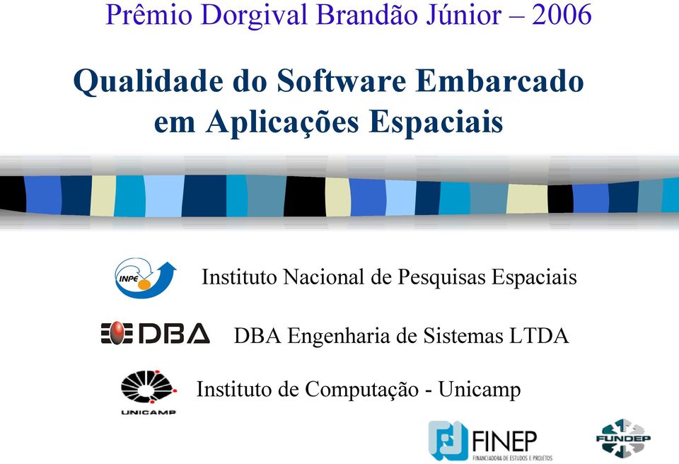 Instituto Nacional de Pesquisas Espaciais DBA