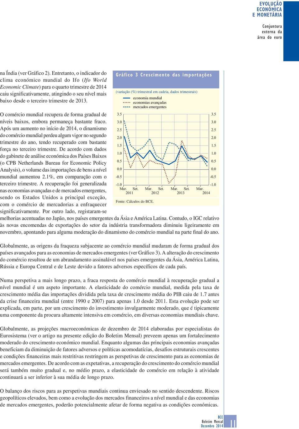 trimestre de. O comércio mundial recupera de forma gradual de níveis baixos, embora permaneça bastante fraco.