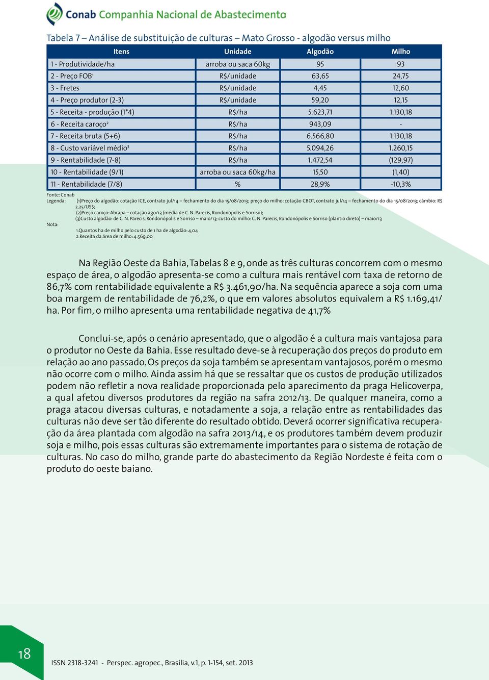 566,80 1.130,18 8 - Custo variável médio 3 R$/ha 5.094,26 1.260,15 9 - Rentabilidade (7-8) R$/ha 1.