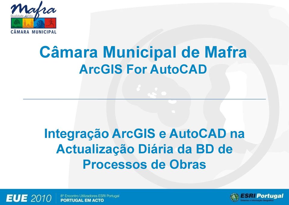 ArcGIS e AutoCAD na