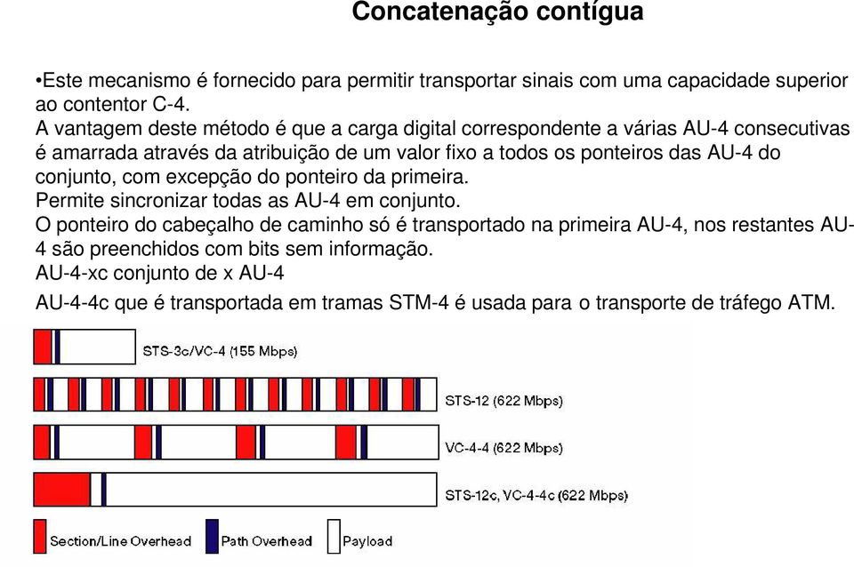 das AU-4 do conjunto, com excepção do ponteiro da primeira. Permite sincronizar todas as AU-4 em conjunto.