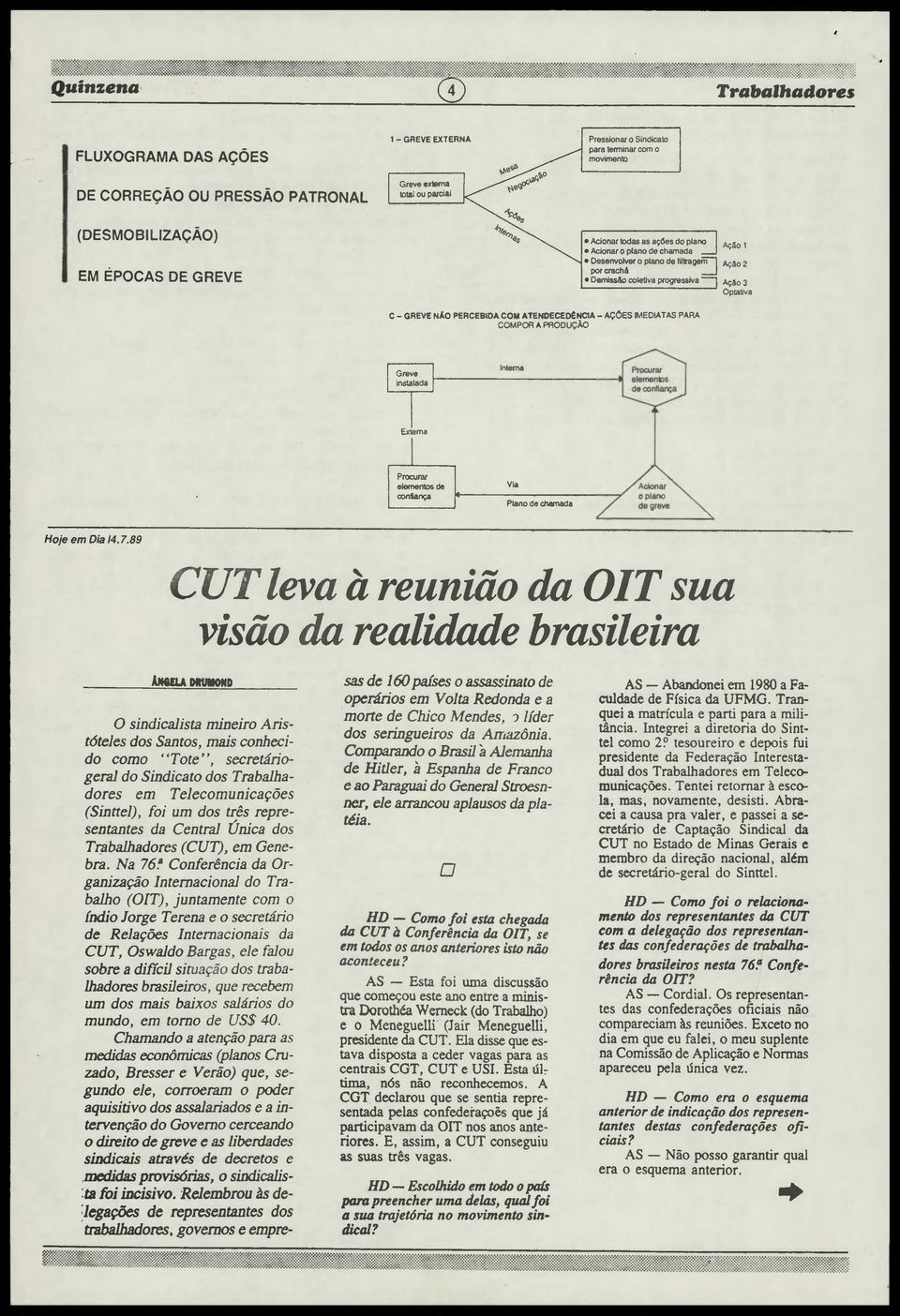 &0 1 Acionar o plano de chamada,1 Desenvolver o plano de filtragem - *] ^Q 2 por crachá j Demissão coletiva progressiva ] Ação 3 Optativa C - GREVE NAO PERCEBIDA COM ATENOECEDÉNCIA - AÇÓES IMEDIATAS